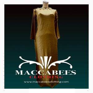 Woman’s Muted Gold Dress.