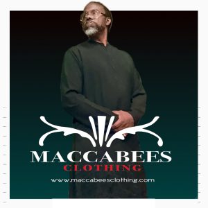 Maccabees Black and Lace Thobe set Size 42