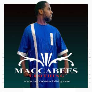 Maccabees Blue Pinstriped Thobe set Size 48