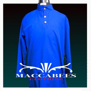 Maccabees cobalt blue mock neck thobe size 46