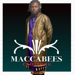 Maccabees Large Gold Coat with tassels