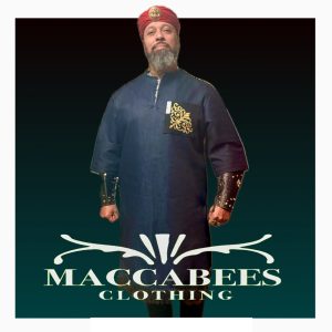 Maccabees Short Sleeve Denim Thobe Size 48